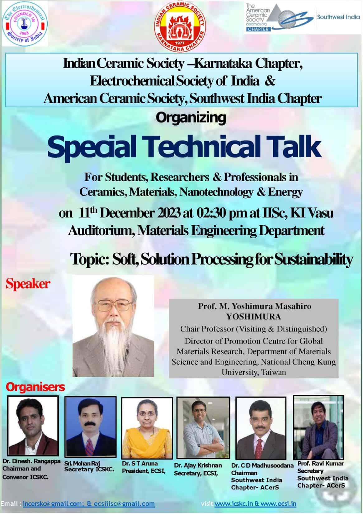 Invitation Special Technical Talk 1 Invitation Special Technical Talk 1